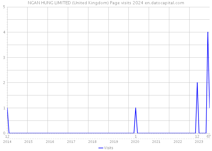 NGAN HUNG LIMITED (United Kingdom) Page visits 2024 