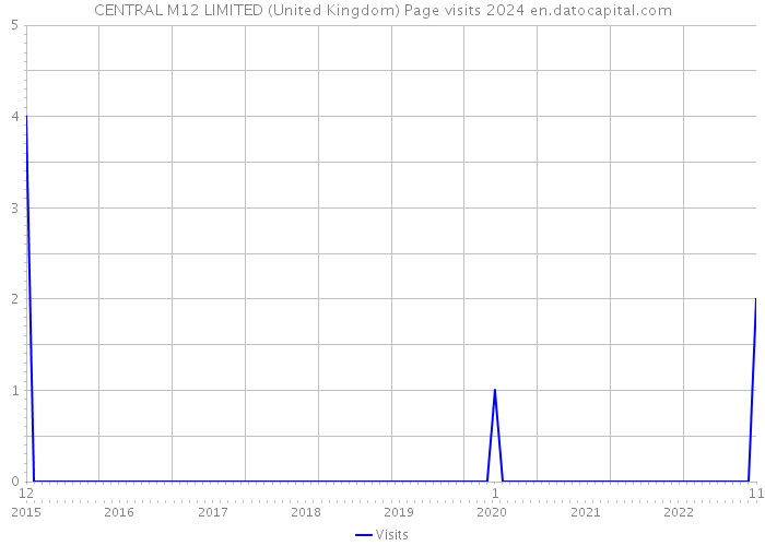 CENTRAL M12 LIMITED (United Kingdom) Page visits 2024 