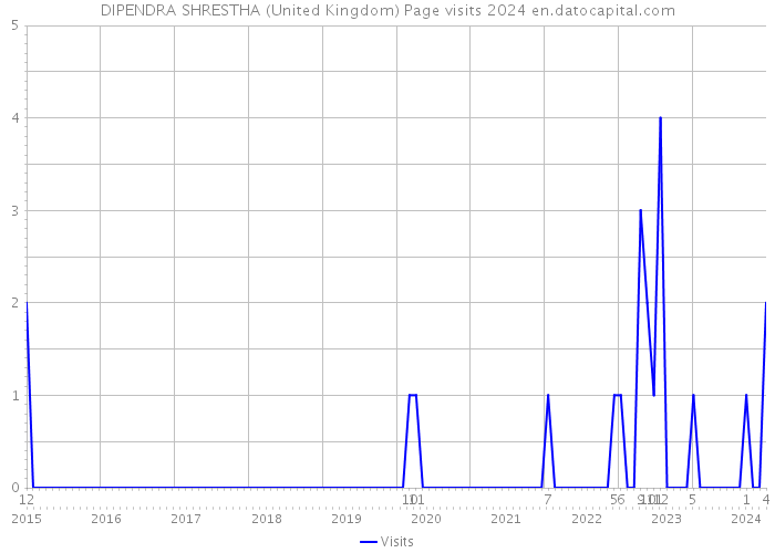 DIPENDRA SHRESTHA (United Kingdom) Page visits 2024 