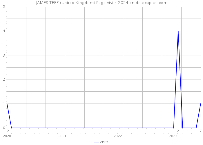 JAMES TEFF (United Kingdom) Page visits 2024 
