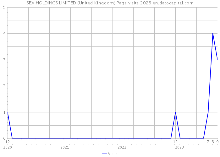 SEA HOLDINGS LIMITED (United Kingdom) Page visits 2023 