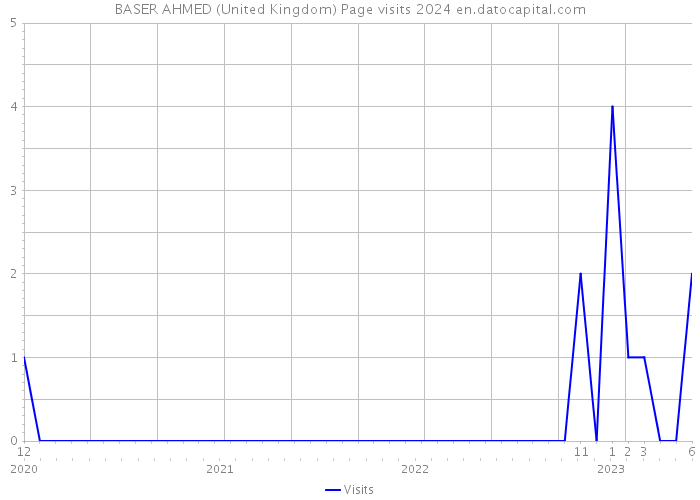 BASER AHMED (United Kingdom) Page visits 2024 