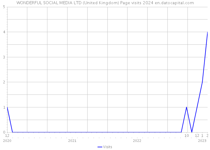 WONDERFUL SOCIAL MEDIA LTD (United Kingdom) Page visits 2024 