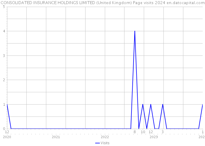 CONSOLIDATED INSURANCE HOLDINGS LIMITED (United Kingdom) Page visits 2024 