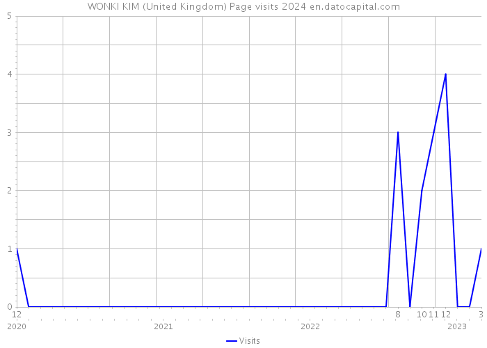WONKI KIM (United Kingdom) Page visits 2024 