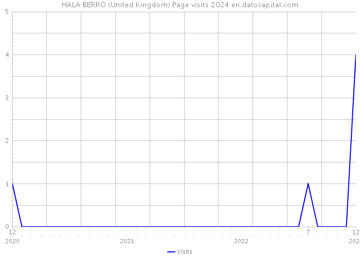 HALA BERRO (United Kingdom) Page visits 2024 