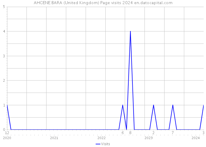 AHCENE BARA (United Kingdom) Page visits 2024 