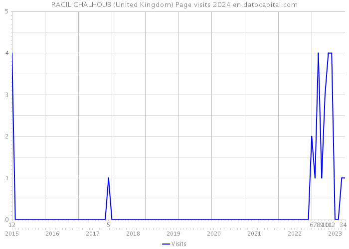 RACIL CHALHOUB (United Kingdom) Page visits 2024 