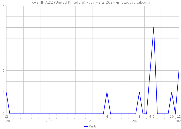 KASHIF AZIZ (United Kingdom) Page visits 2024 