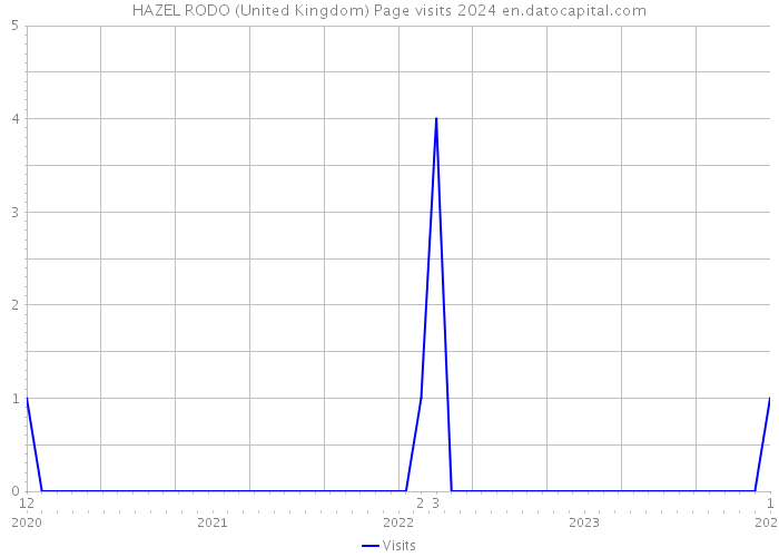 HAZEL RODO (United Kingdom) Page visits 2024 