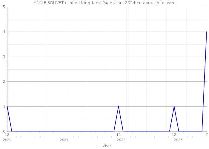 ANNIE BOUVET (United Kingdom) Page visits 2024 