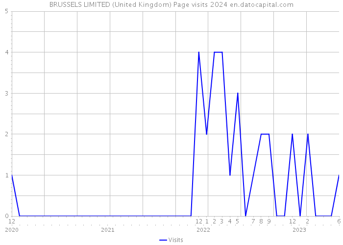 BRUSSELS LIMITED (United Kingdom) Page visits 2024 