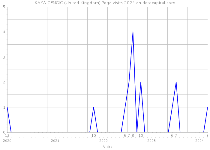 KAYA CENGIC (United Kingdom) Page visits 2024 