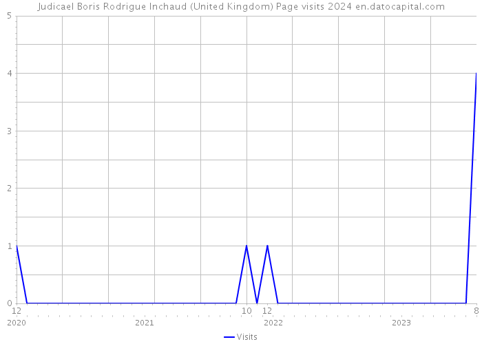 Judicael Boris Rodrigue Inchaud (United Kingdom) Page visits 2024 