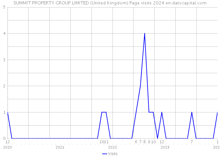 SUMMIT PROPERTY GROUP LIMITED (United Kingdom) Page visits 2024 