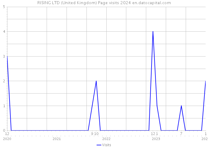 RISING LTD (United Kingdom) Page visits 2024 