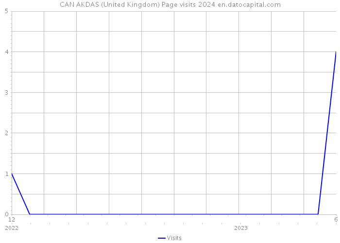 CAN AKDAS (United Kingdom) Page visits 2024 