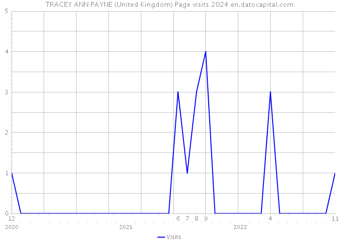 TRACEY ANN PAYNE (United Kingdom) Page visits 2024 