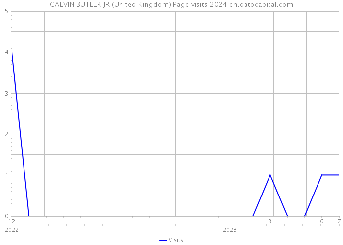 CALVIN BUTLER JR (United Kingdom) Page visits 2024 