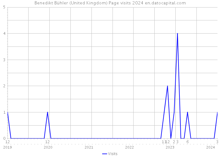 Benedikt Bühler (United Kingdom) Page visits 2024 