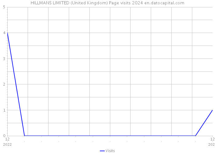 HILLMANS LIMITED (United Kingdom) Page visits 2024 