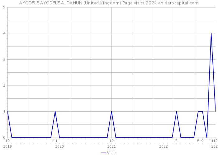 AYODELE AYODELE AJIDAHUN (United Kingdom) Page visits 2024 