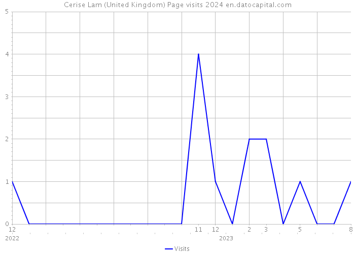 Cerise Lam (United Kingdom) Page visits 2024 