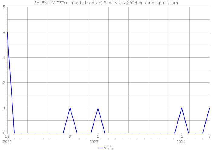SALEN LIMITED (United Kingdom) Page visits 2024 