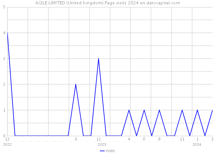 AGILE LIMITED (United Kingdom) Page visits 2024 