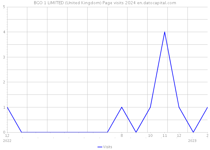 BGO 1 LIMITED (United Kingdom) Page visits 2024 