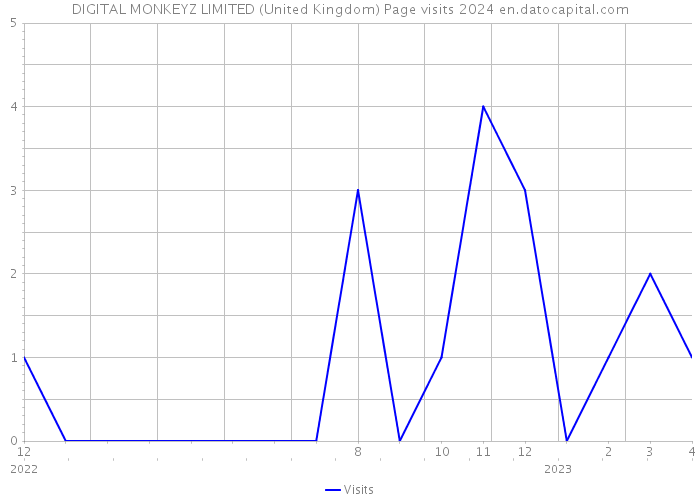 DIGITAL MONKEYZ LIMITED (United Kingdom) Page visits 2024 