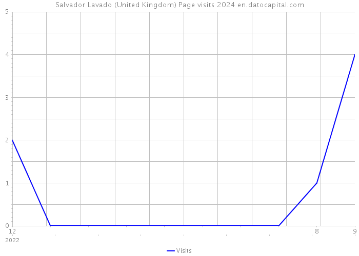 Salvador Lavado (United Kingdom) Page visits 2024 