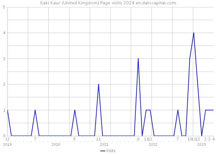 Kaki Kaur (United Kingdom) Page visits 2024 