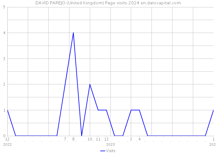 DAVID PAREJO (United Kingdom) Page visits 2024 