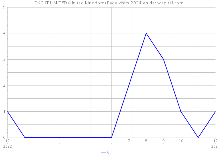 DKC IT LIMITED (United Kingdom) Page visits 2024 