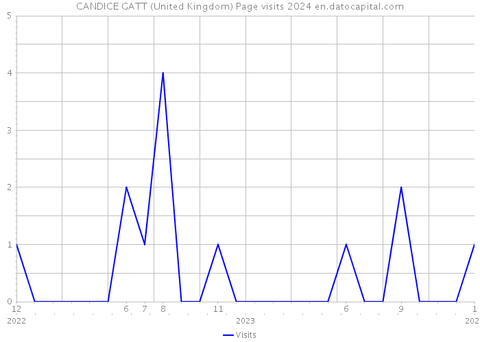 CANDICE GATT (United Kingdom) Page visits 2024 