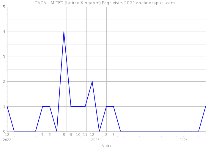 ITACA LIMITED (United Kingdom) Page visits 2024 