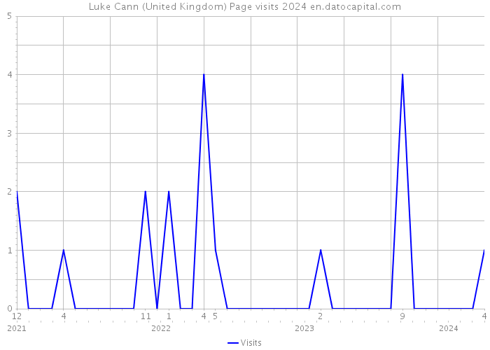 Luke Cann (United Kingdom) Page visits 2024 