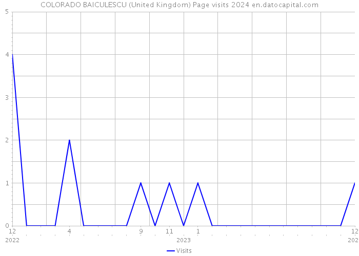 COLORADO BAICULESCU (United Kingdom) Page visits 2024 