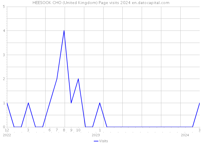 HEESOOK CHO (United Kingdom) Page visits 2024 