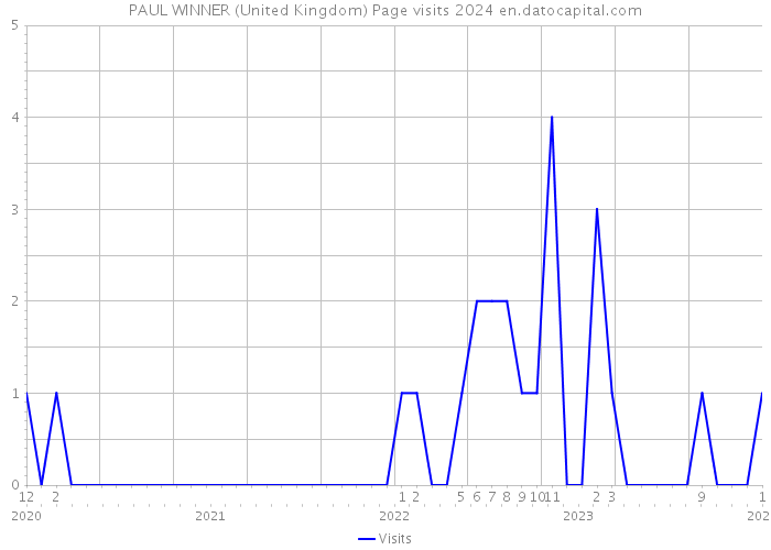 PAUL WINNER (United Kingdom) Page visits 2024 