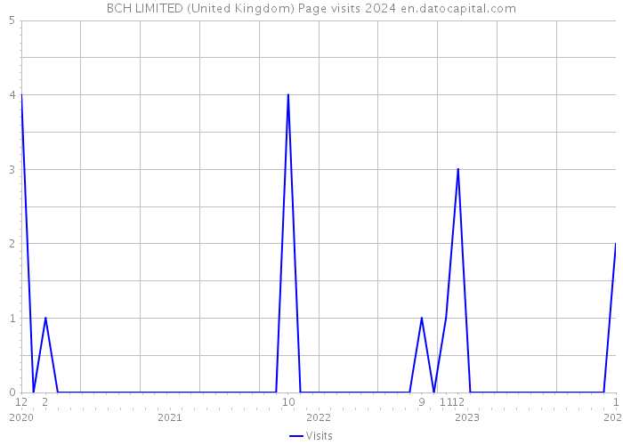 BCH LIMITED (United Kingdom) Page visits 2024 