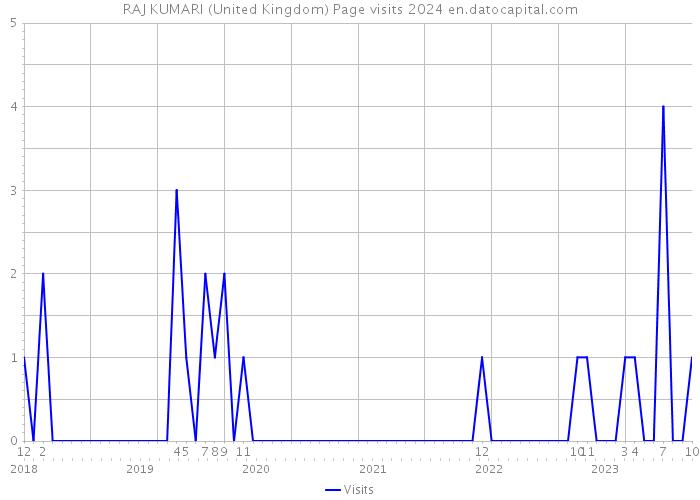 RAJ KUMARI (United Kingdom) Page visits 2024 