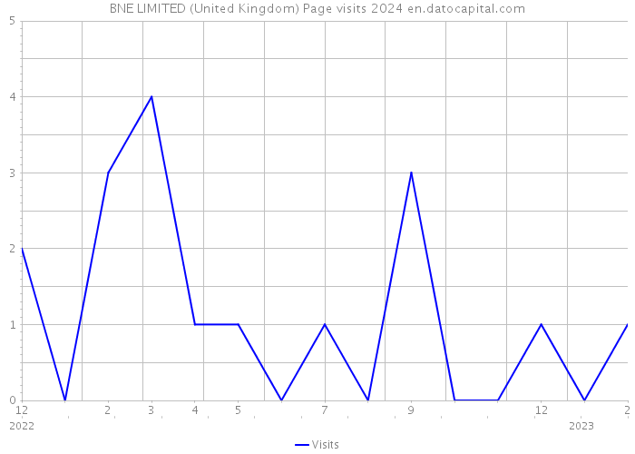 BNE LIMITED (United Kingdom) Page visits 2024 