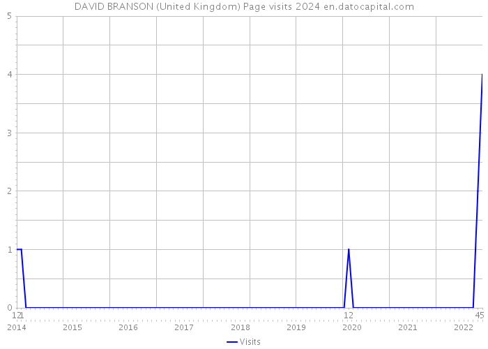 DAVID BRANSON (United Kingdom) Page visits 2024 
