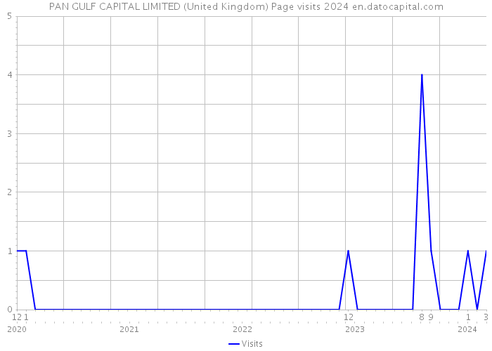 PAN GULF CAPITAL LIMITED (United Kingdom) Page visits 2024 