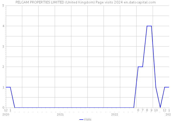 PELGAM PROPERTIES LIMITED (United Kingdom) Page visits 2024 
