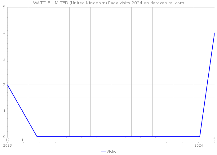 WATTLE LIMITED (United Kingdom) Page visits 2024 