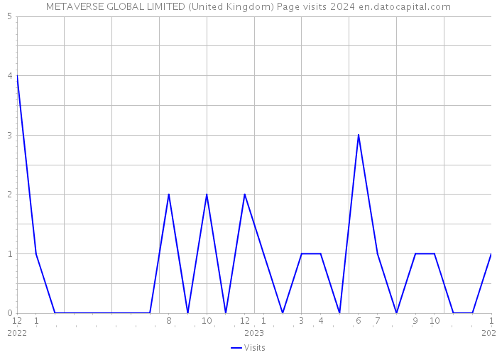 METAVERSE GLOBAL LIMITED (United Kingdom) Page visits 2024 