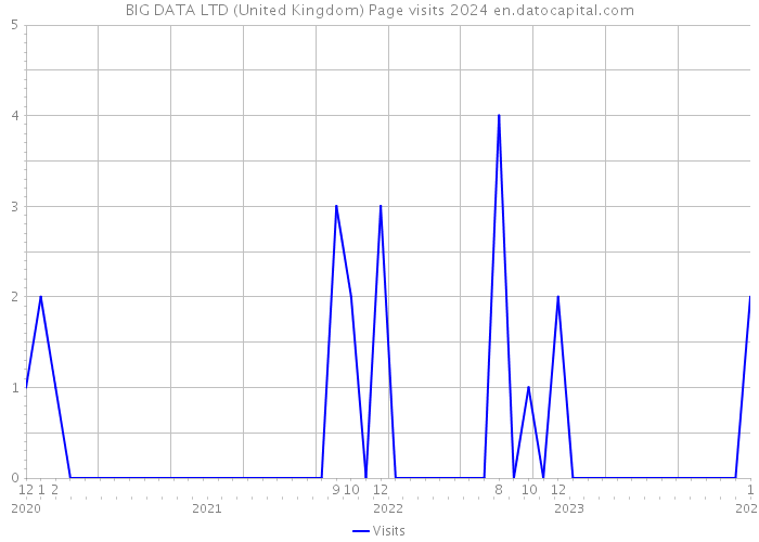 BIG DATA LTD (United Kingdom) Page visits 2024 